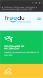Mobile Screenshot of freedu.sk